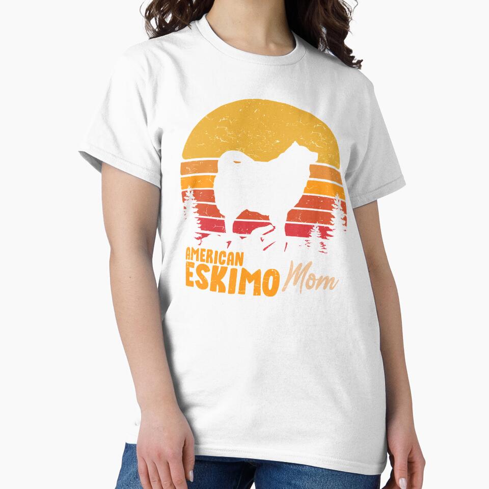 American Eskimo Dog Mom Vintage Retro by rafaeltto