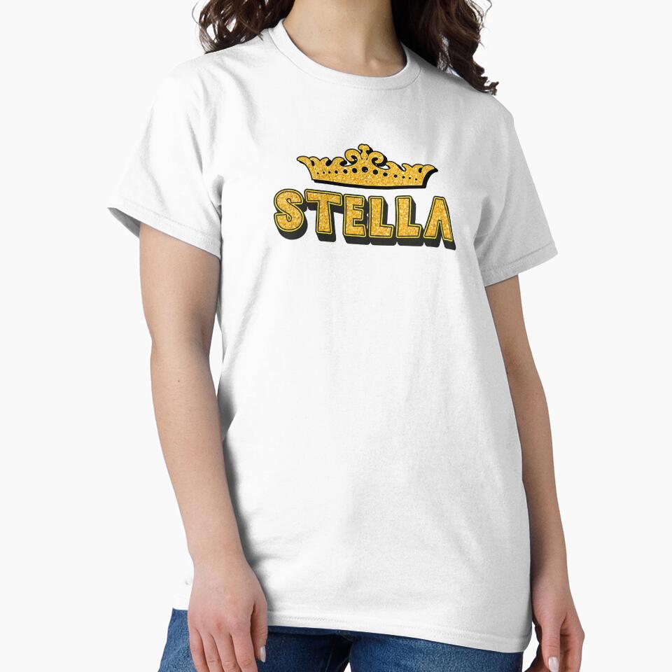 Stella Personalized Funny Custom Name Crown Design by Watsonarts