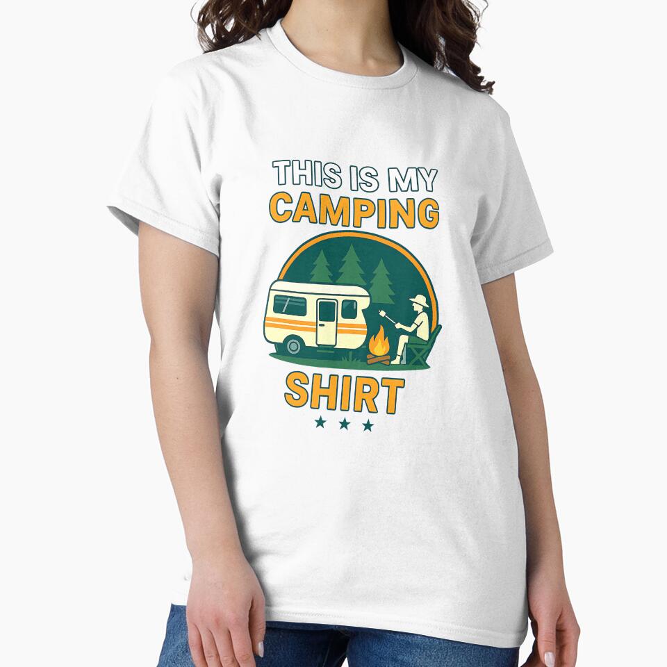 This Is My Camping Shirt Funny Camper by cawtoon