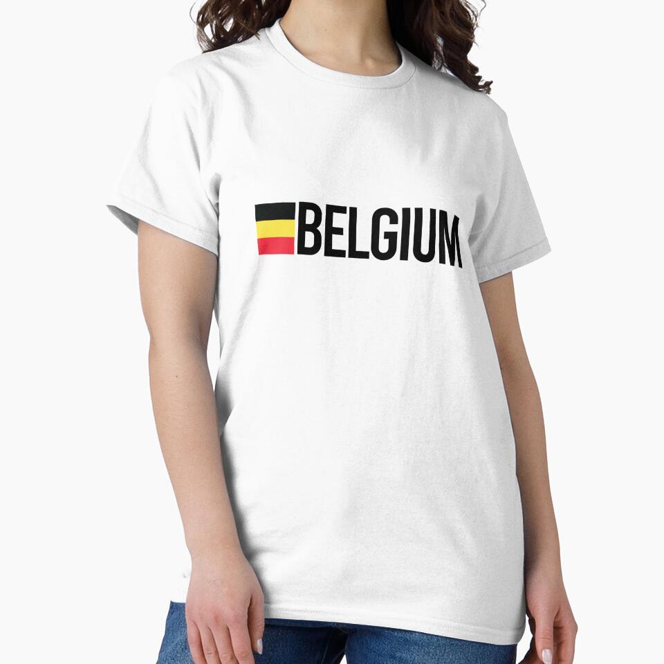 Belgium Country Flag - Minimal Design collection by randomorder