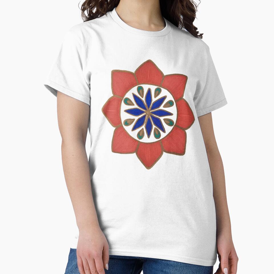 Simple Red Flower Mandala by BelindaFuller