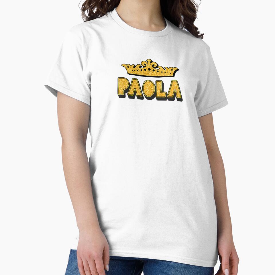 Paola Personalized Funny Custom Name Crown Design by Watsonarts