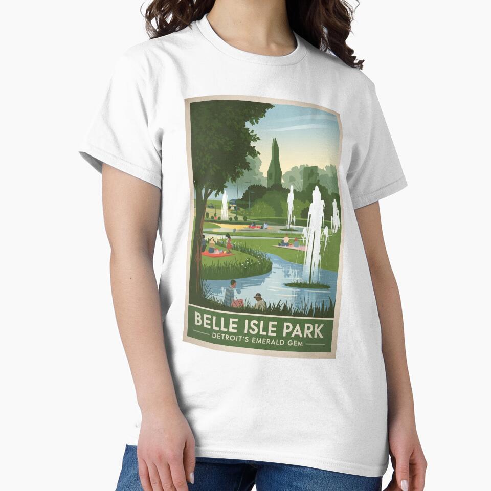 Belle Isle Park Vintage Travel Poster by TravelerRat