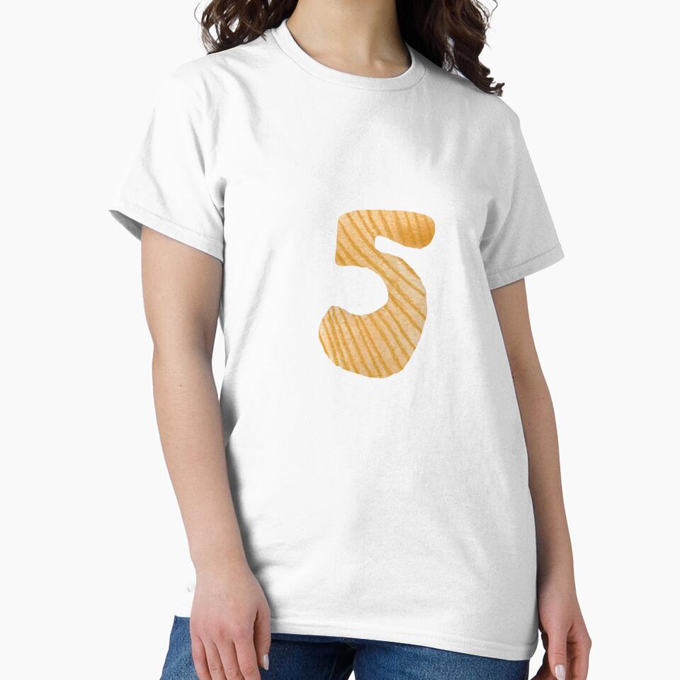 Number five yellow textured a watercolor sketch by Yana Mustafina | Boho Soulful Designs