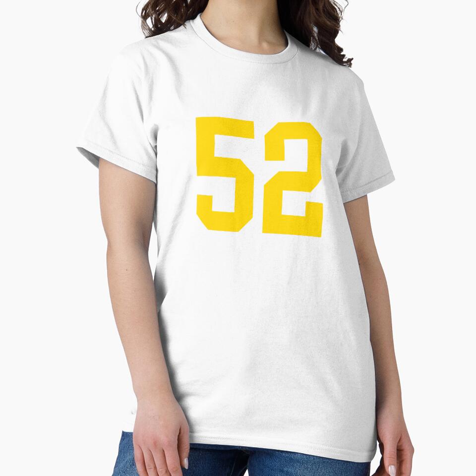 Bold Yellow Sport Number 52 by NECHSTORE