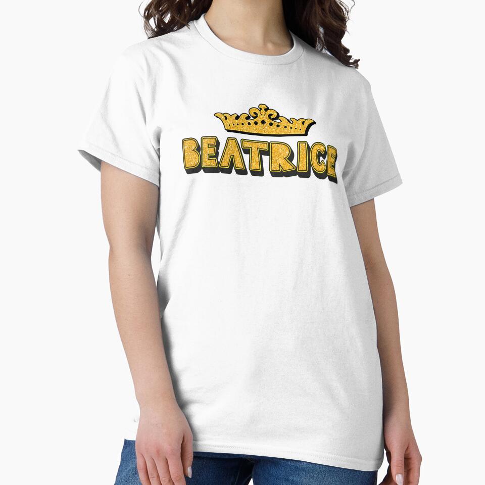 Beatrice Personalized Funny Custom Name Crown Design by Watsonarts