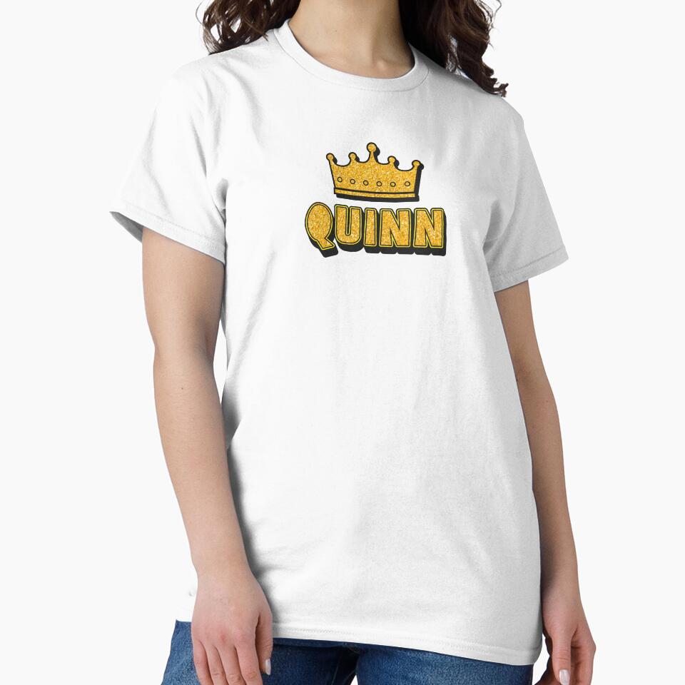 Quinn Personalized Name With Crown - Cool & Funny Custom Gift for Men and Boys by Oussinc