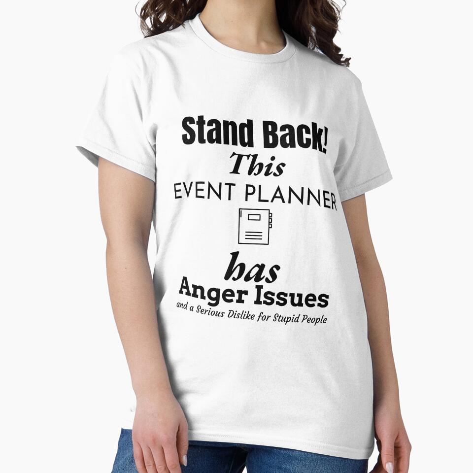 Stand Back - Event Planner by Specialized Job Merchandise