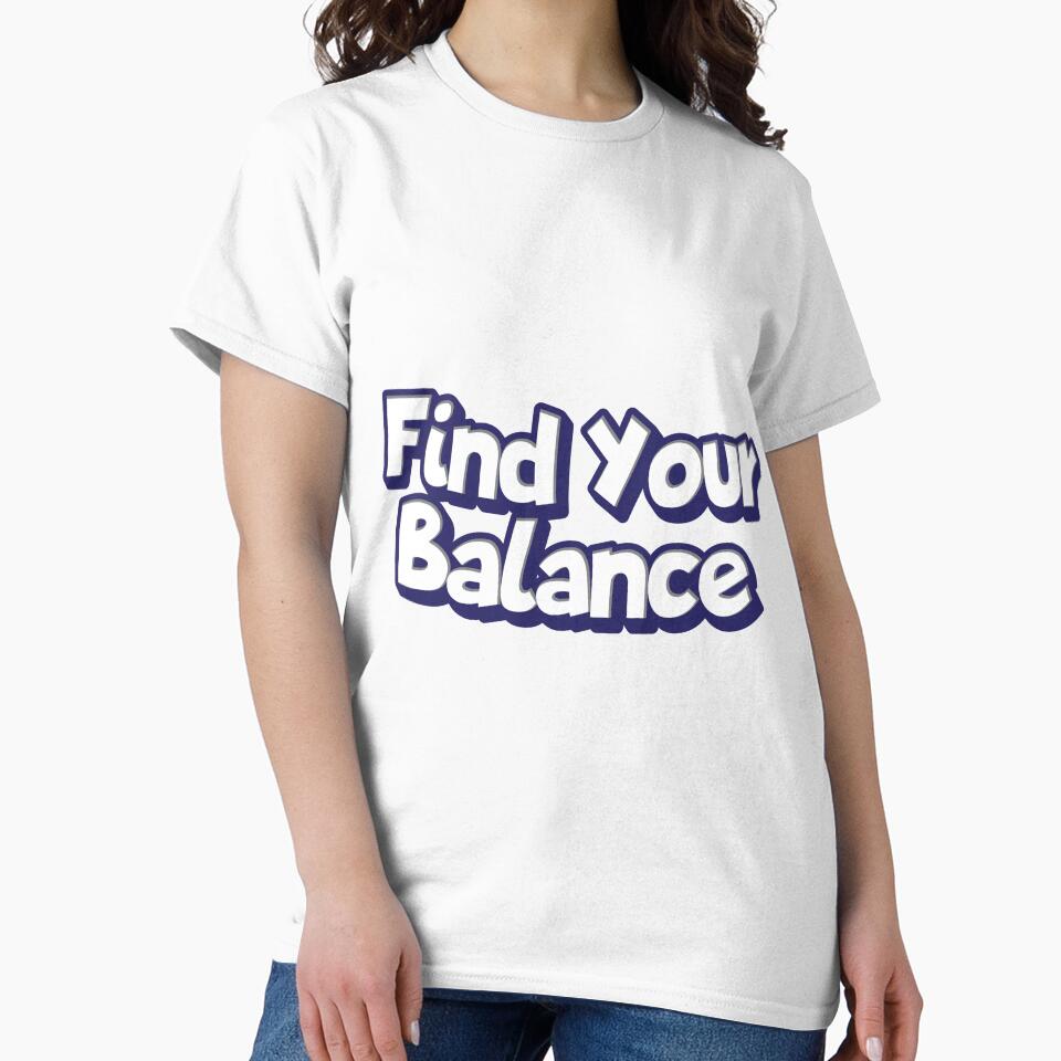Find Your Balance text Sicker by Sticktle