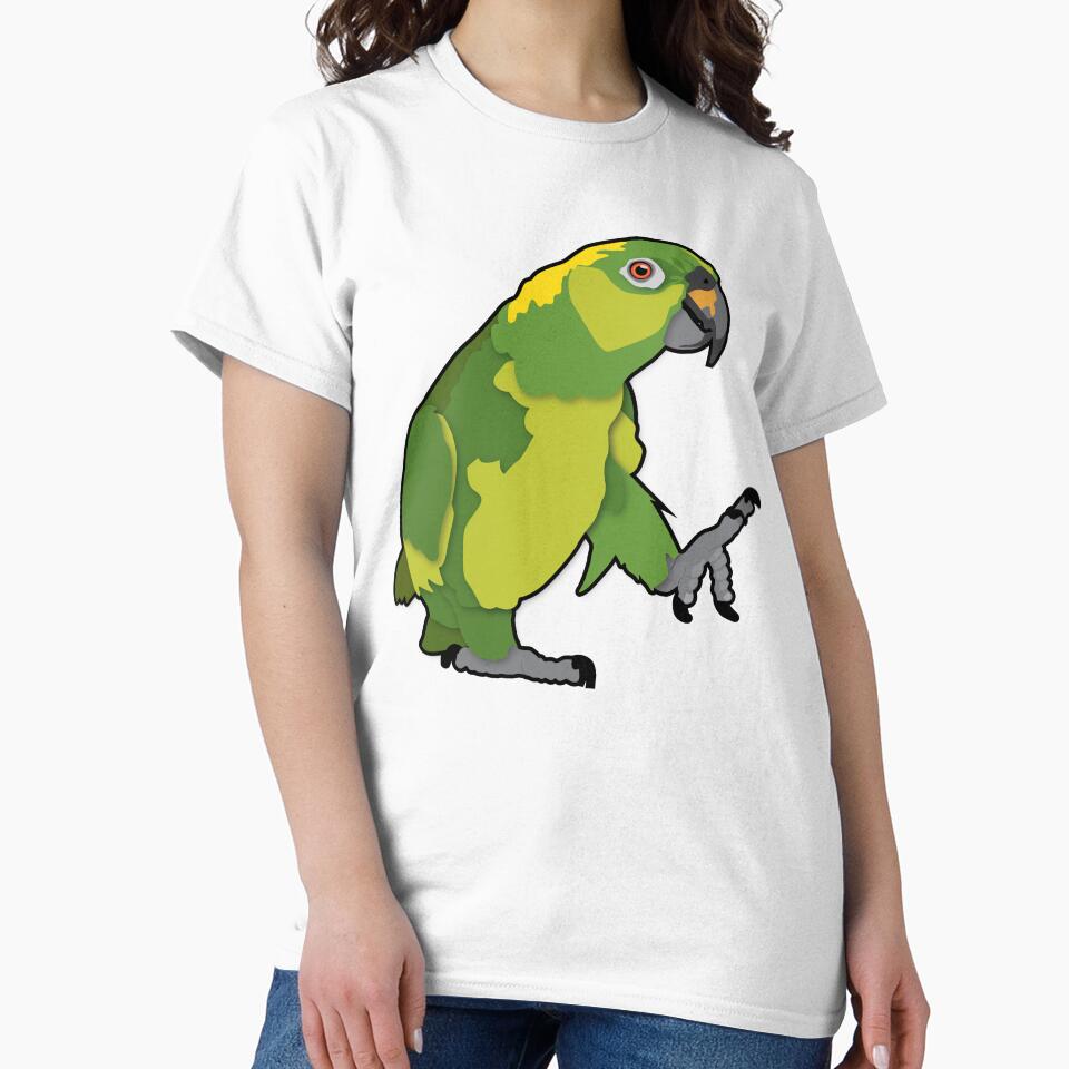 Happy Yellow Nape Amazon Parrot by StuffInBetween