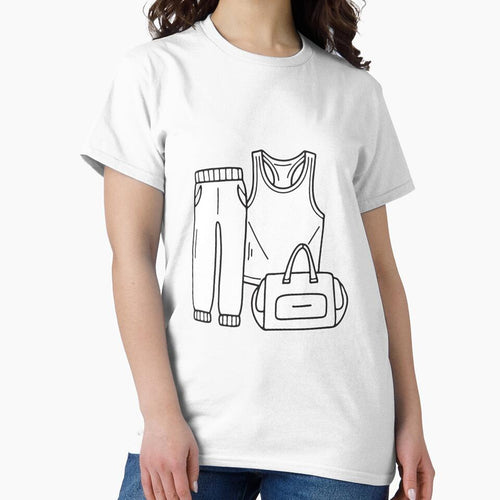 A pair of sportswear pants lying beside a gym bag by rasagamastore