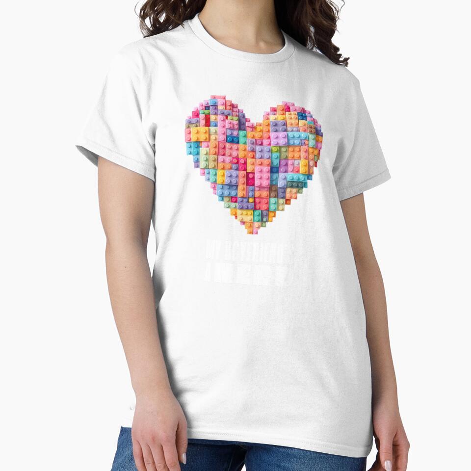 Blocks Heart Colorful Nerd Boyfriend Valentine by SStarDesigns