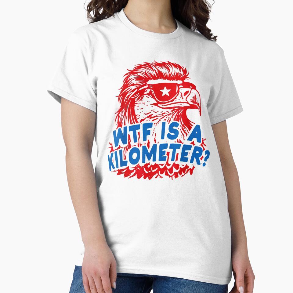 WTF is A Kilometer Patriotic Eagle Humor by AnitaBice
