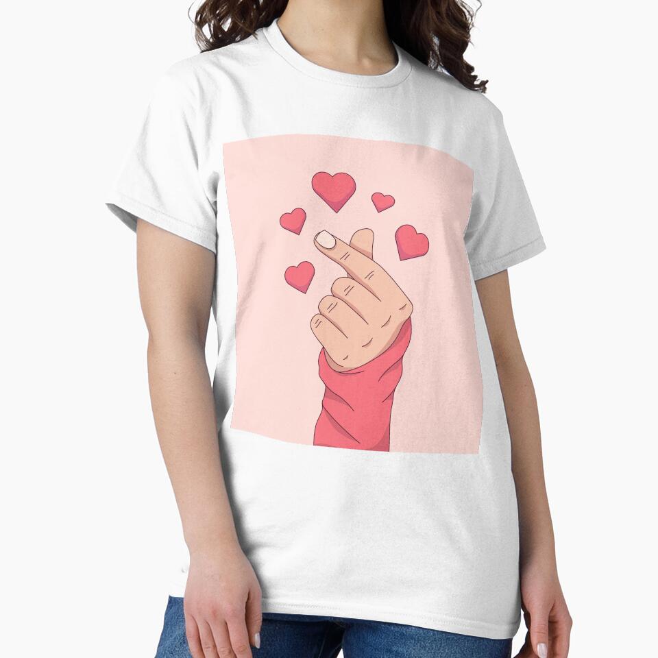 Hand Drawn Finger Heart by Peekonet