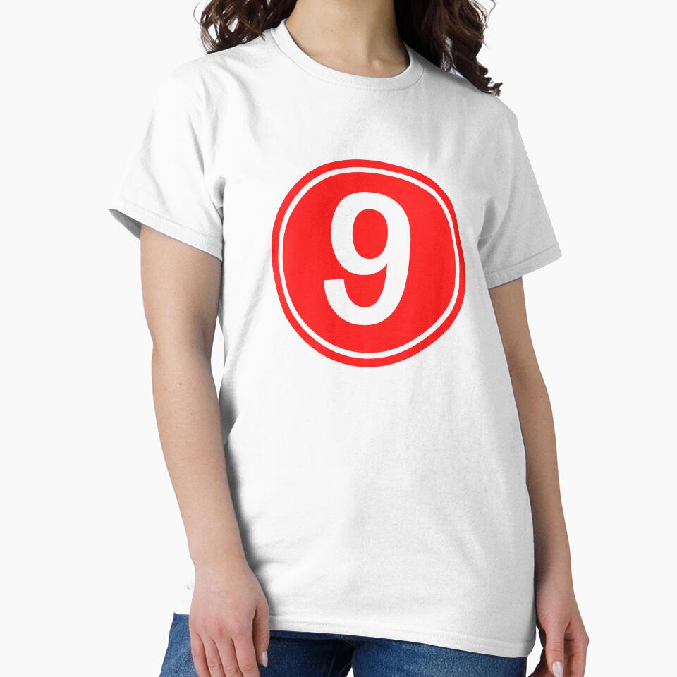 Big Red Dot Number 9 by NECHSTORE