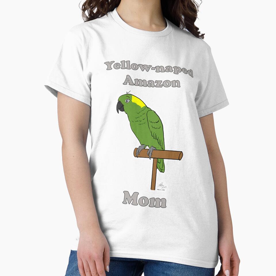 Yellow-naped Amazon mom - Oscar Jones by Laughing Parrot Studio
