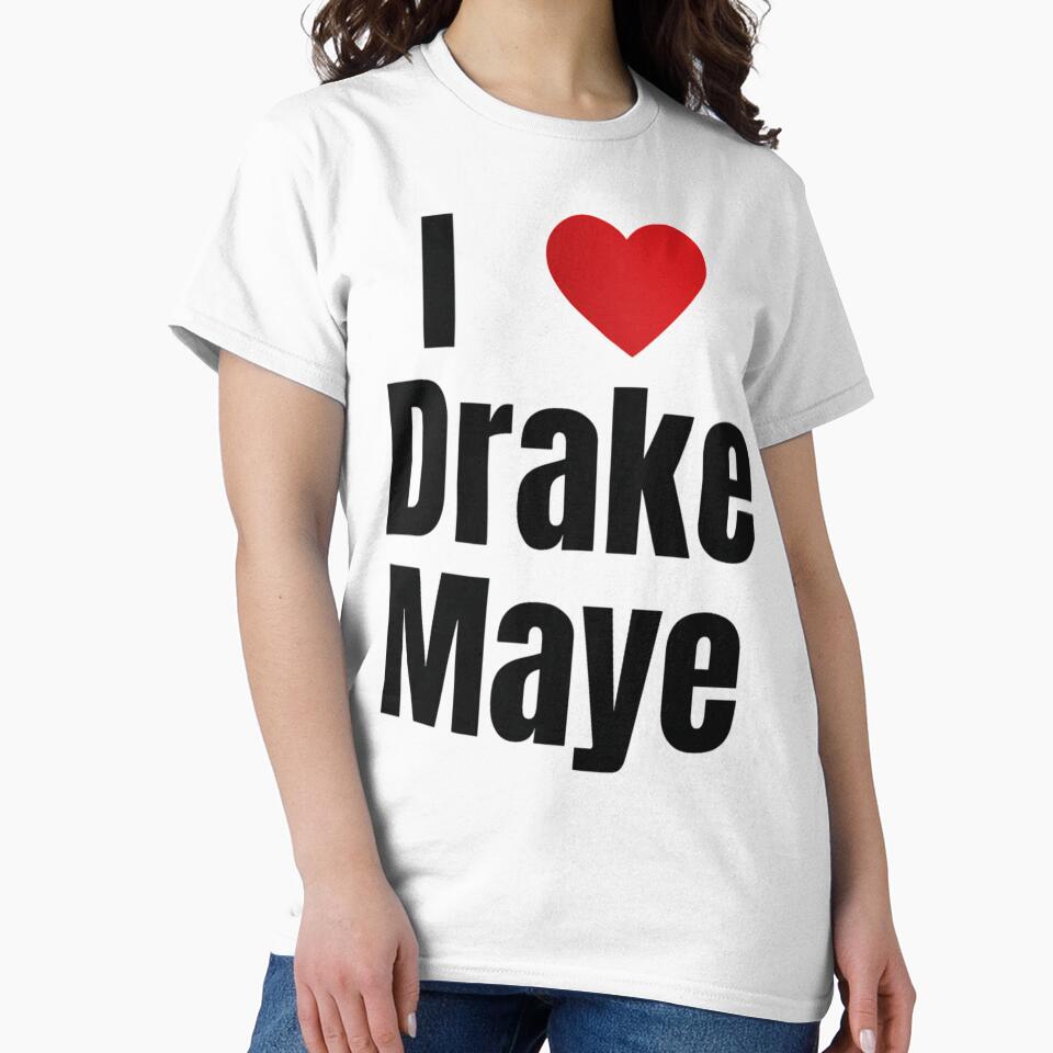 I Love Drake Maye Shirt  Fan Support Tee  Heart by stevenfrede