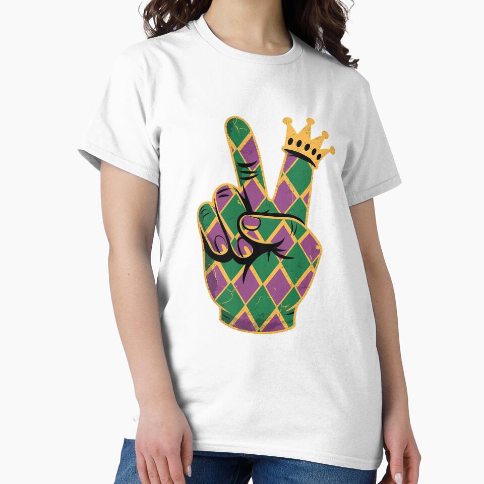 Mardi Gras Rock Hand Sign Outfit Rocker Men Boys Kids by Moxizz