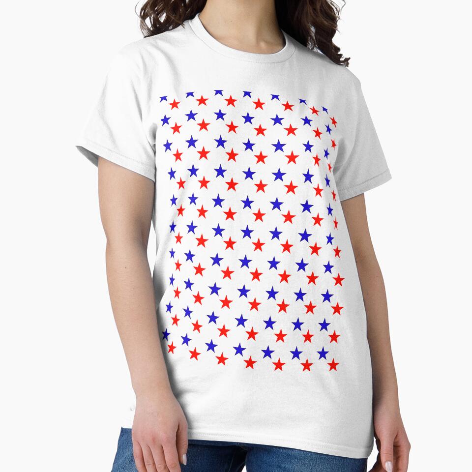 Red and Blue Stars by artistoutfitter