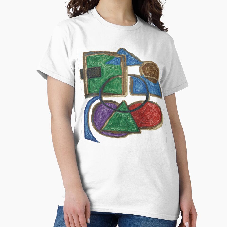 Shapes Misbehaving Van Gogh Style colorful geometric abstract design by SmashingDeals