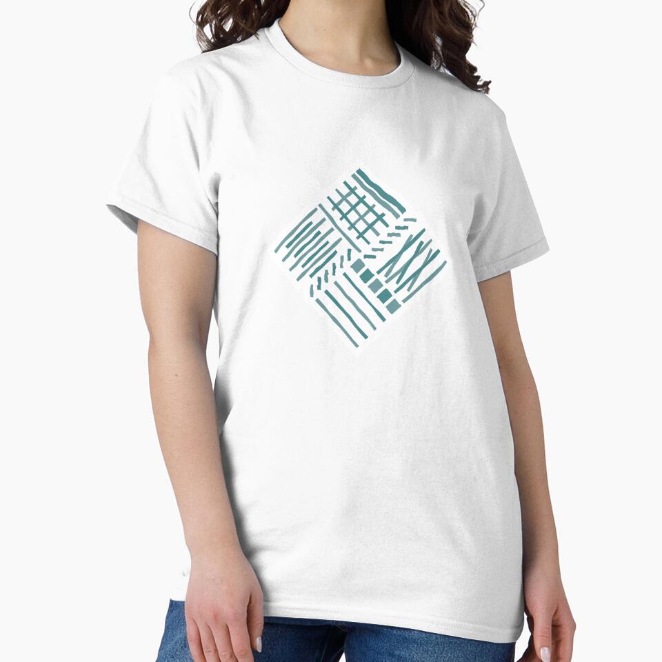 Hand-drawn Crossing Lines Pattern – Pastel Green by RoguePatterns