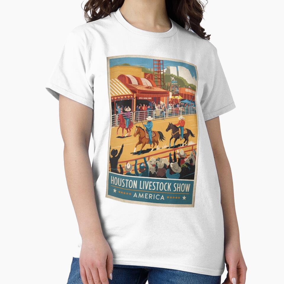 Houston Vintage Travel Poster by TravelerRat