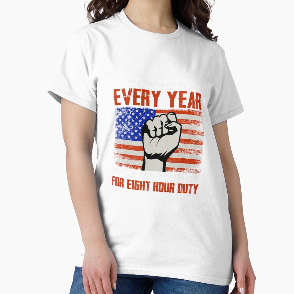 Labor Day Happy Union Worker Patriotic Skilled Funny Novelty by mainana78
