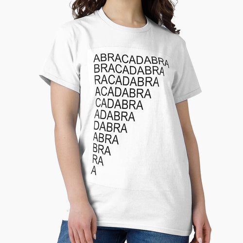 Abracadabra Print - Black and White Typography by DreamersPlan