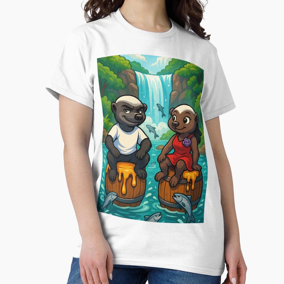 Caught Relaxing: Honey Badgers Take a Break from the Chaos Designs by Savage & Sweet Designs