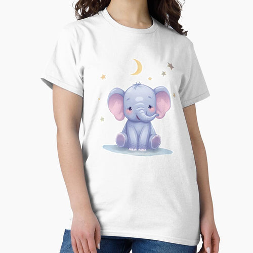 A Kawaii Baby Elephant - Pastel Blue&Lavender Palette by DigitfanStudio