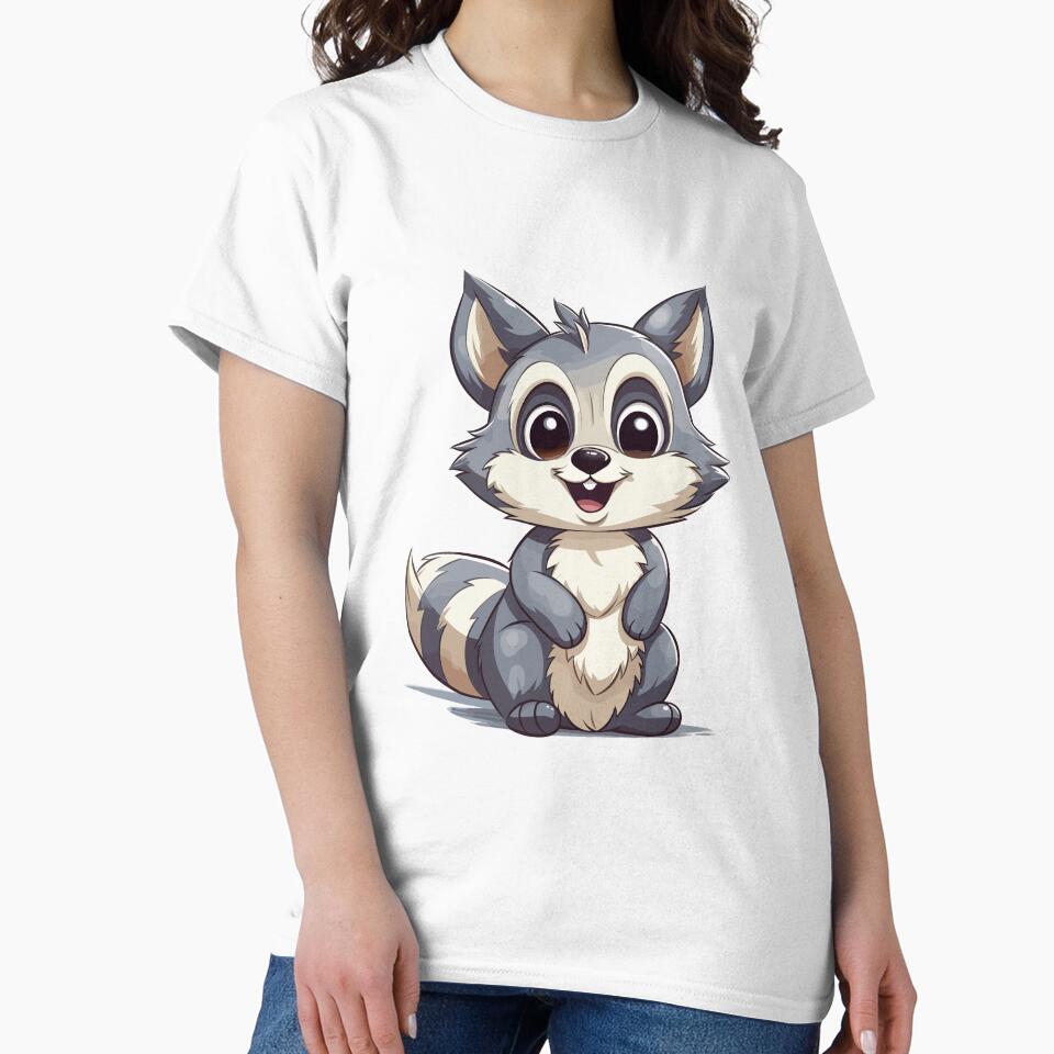 Happy Raccoon - Playful and Cheerful Wildlife Art Print by QualityQuest