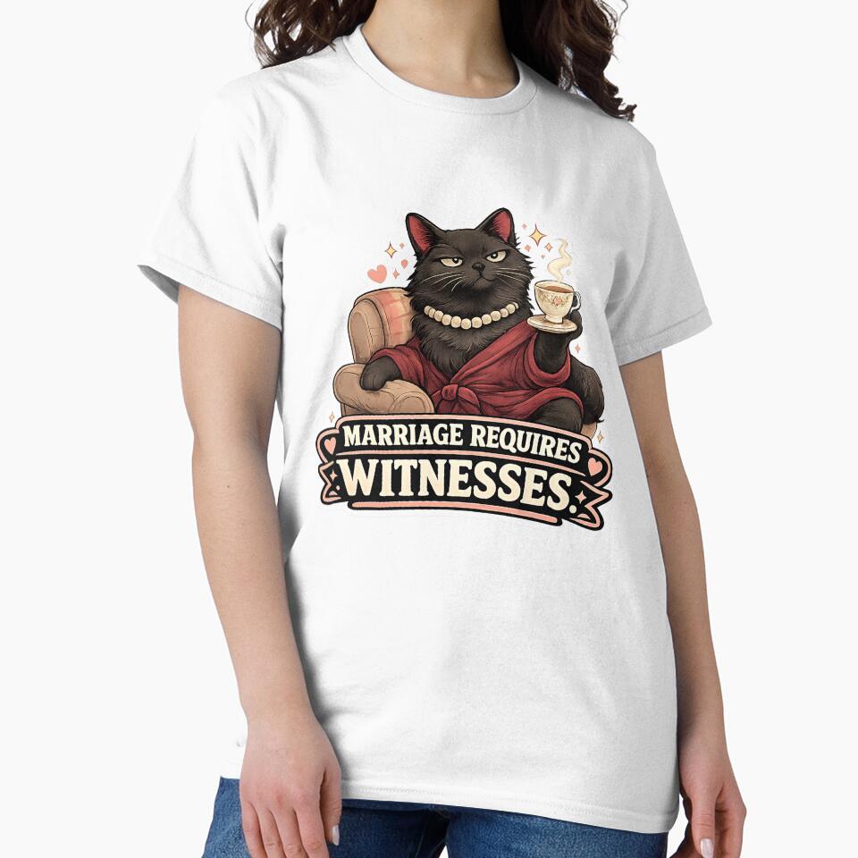 Funny Marriage Gift Tea Cat Wife Humor by Gentlestate