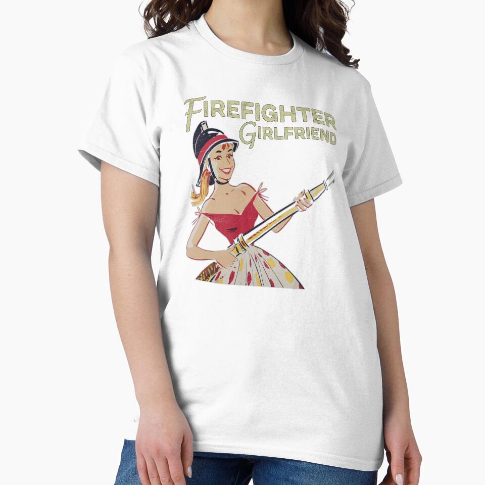 Firefighter Girlfriend 1950s Vintage by norules