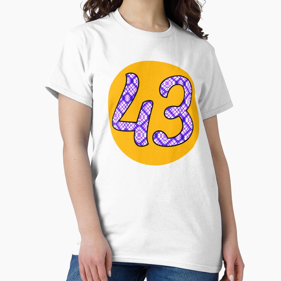 Tartan/Plaid Number 43 by NumbersFort