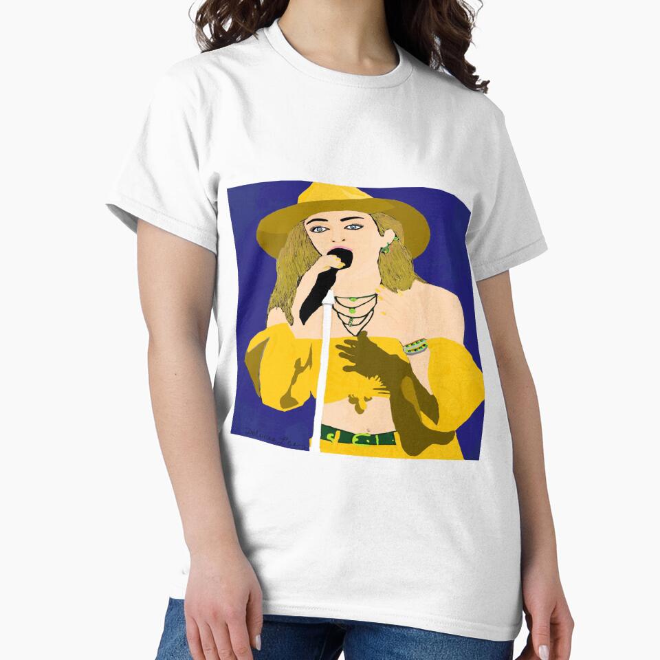 The Good Teenager Happily Singing With A Microphone by Dolieart