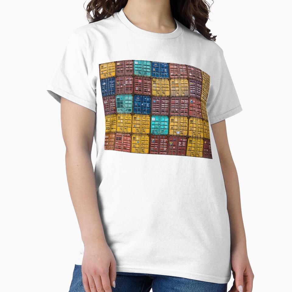 Stacked Shipping Containers by Dator