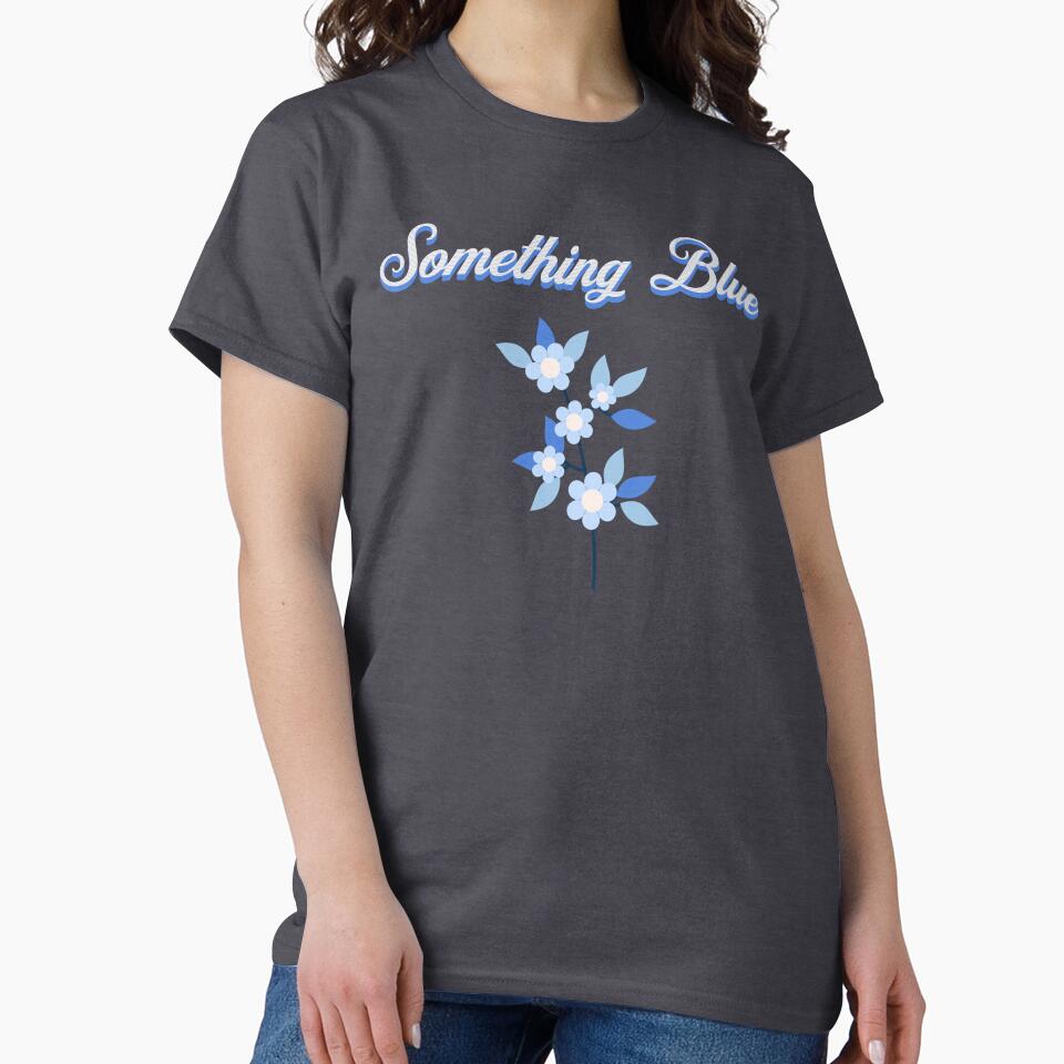 Something Blue - Elegant Blue Floral Botanical Bridal Design by FIREDesignsPOD