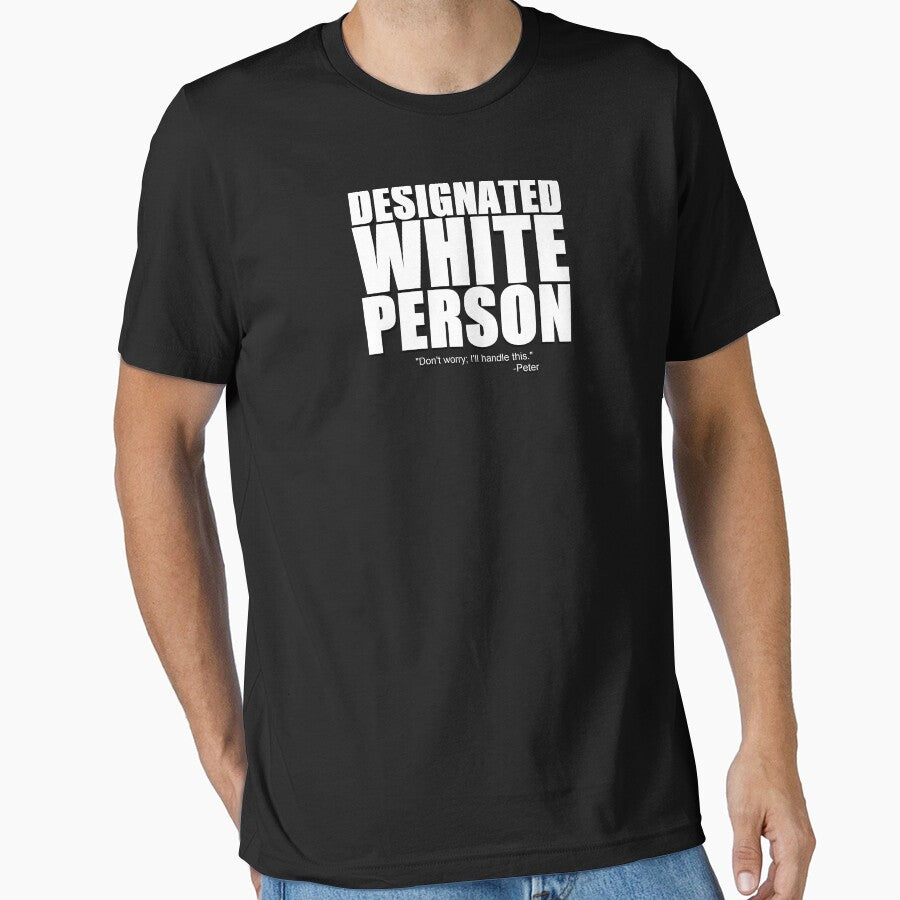 Designated White Person (Punk Graphic; Snark Tank Collection) by mj-darling-arts