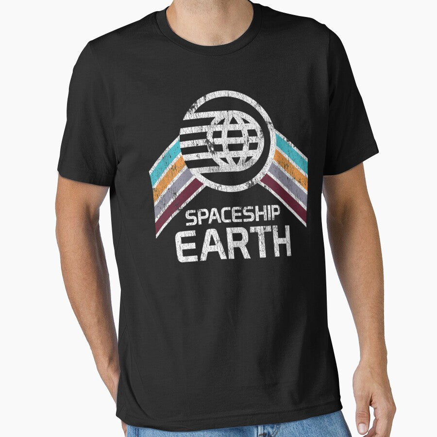 Spaceship Earth Logo in Distressed Style by m0thmin