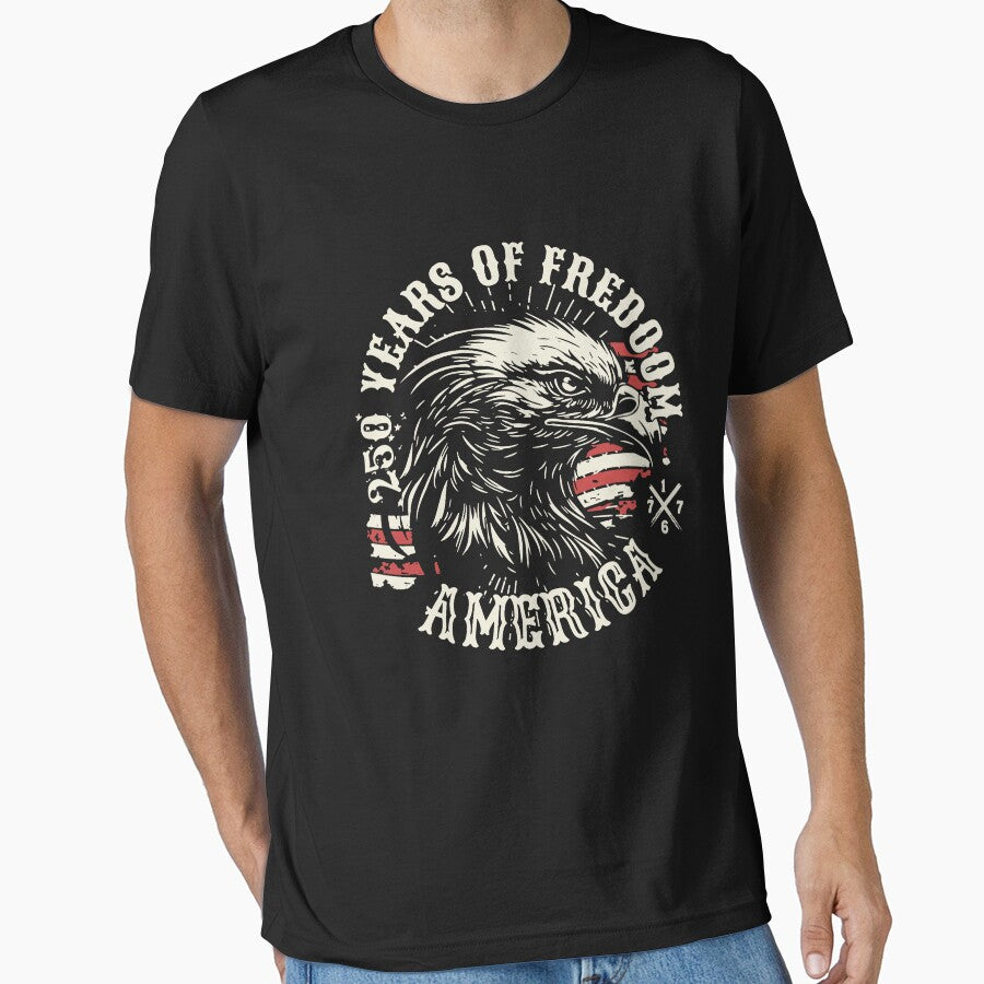 Vintage American Eagle, 250 Years of Freedom Patriotic USA by RamneekFraty