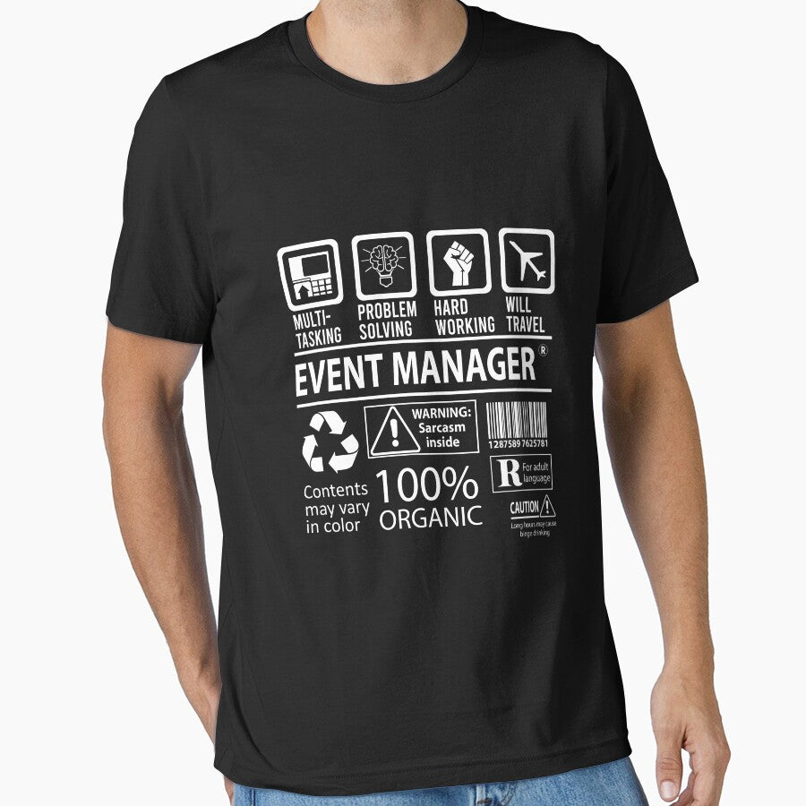 Event Manager T Shirt - MultiTasking Certified Job Gift Item Tee by andahanson