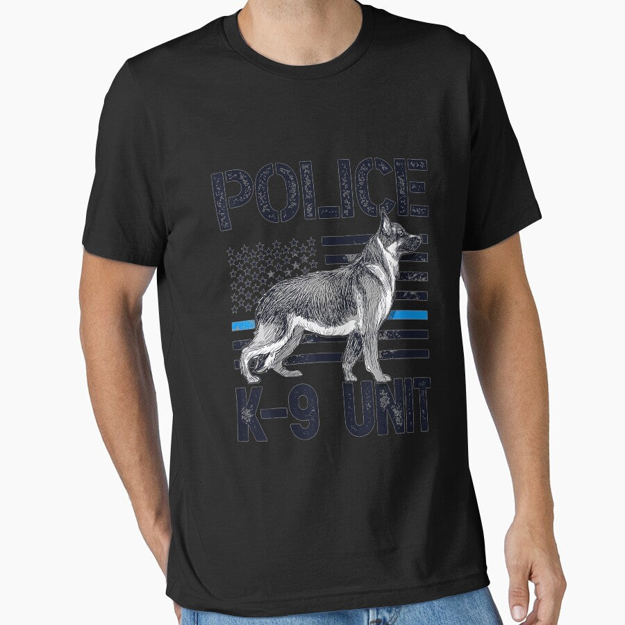 Police K9 Unit K9 Thin Blue Line Officer Dog Costume Gifts by moltnegligible