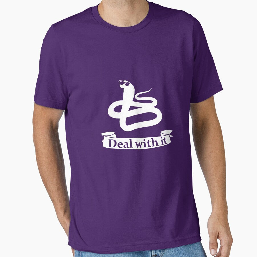 Funny Slogan Deal With It Snake by PopArtdom