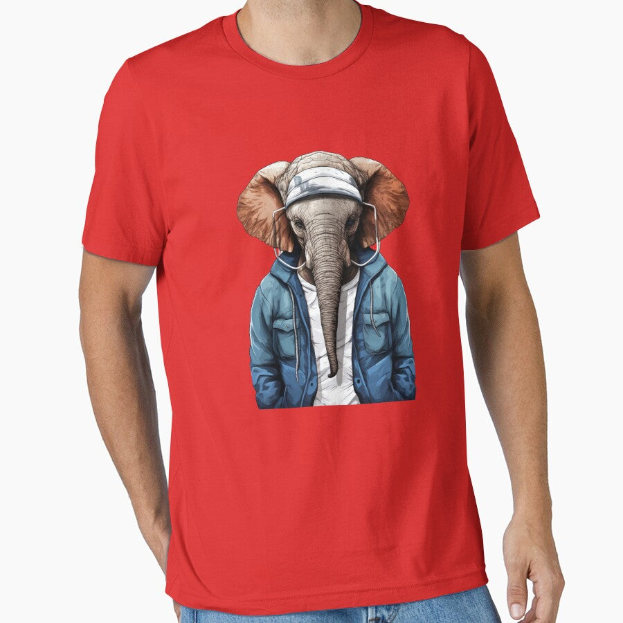 Elephant Hipster 2 by Toms Tee