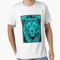 Light Blue Lion Illustration by NordicBadger