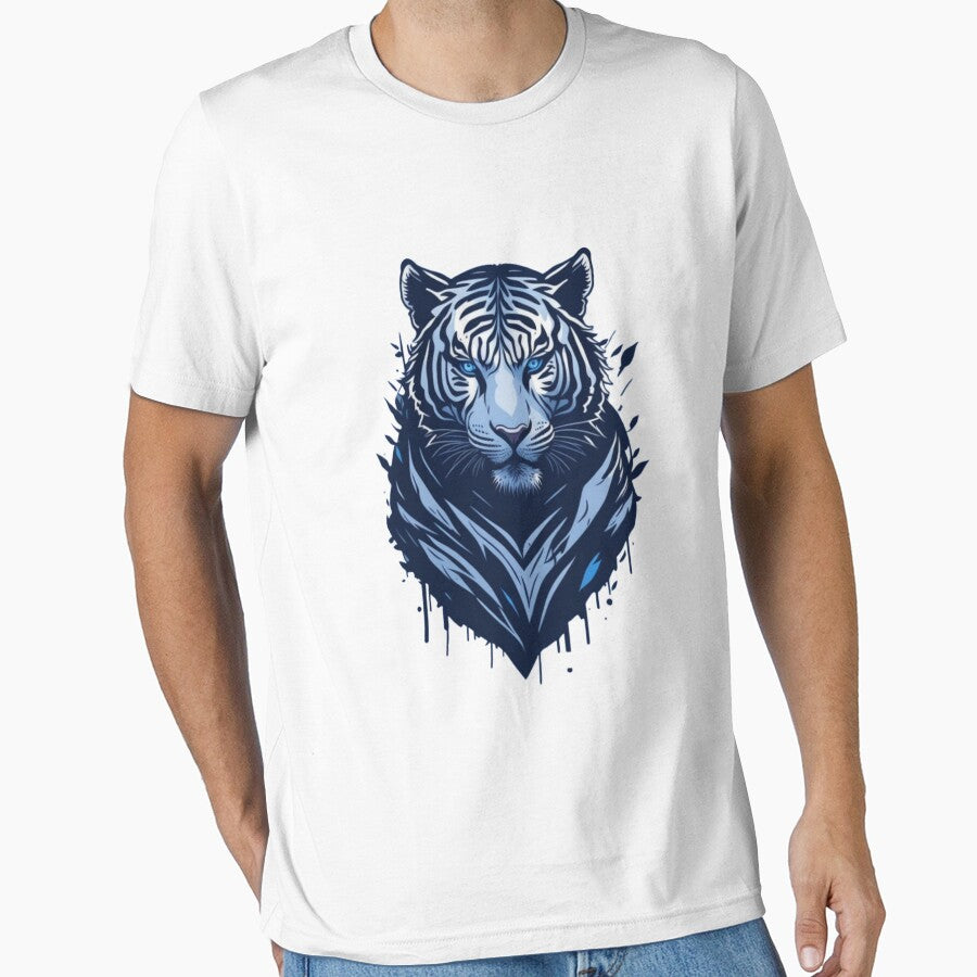 White Tiger in Vector Style Logo by NordicBadger