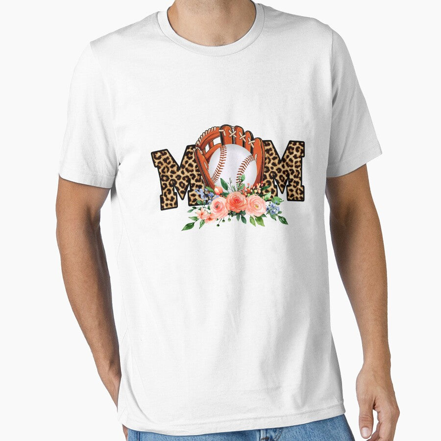 Baseball Mom Leopard Funny Mother's Day by Meggie179