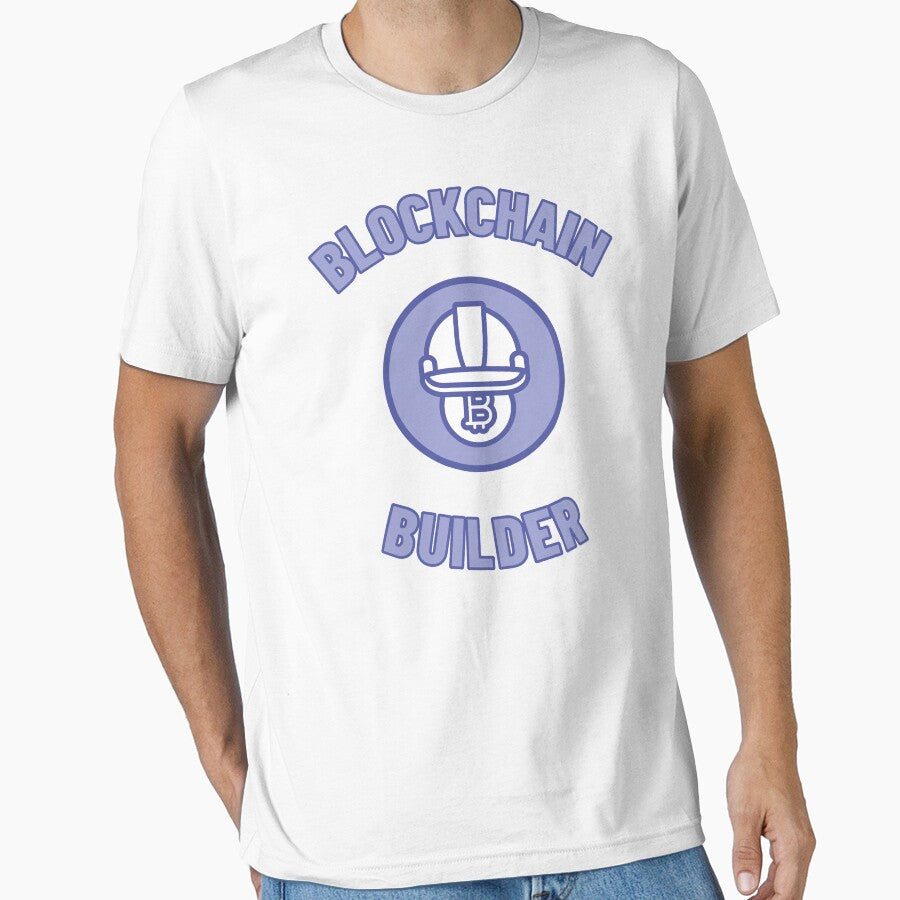 Blockchain Builder LOGO BLUE Crypto bull run Bitcoin btc eth blockchain money cash assets by to-esu