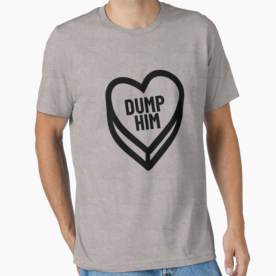 Dump Him Valentine Candy Heart Anti Valentine's Dump Him Gear by DynamicDesign