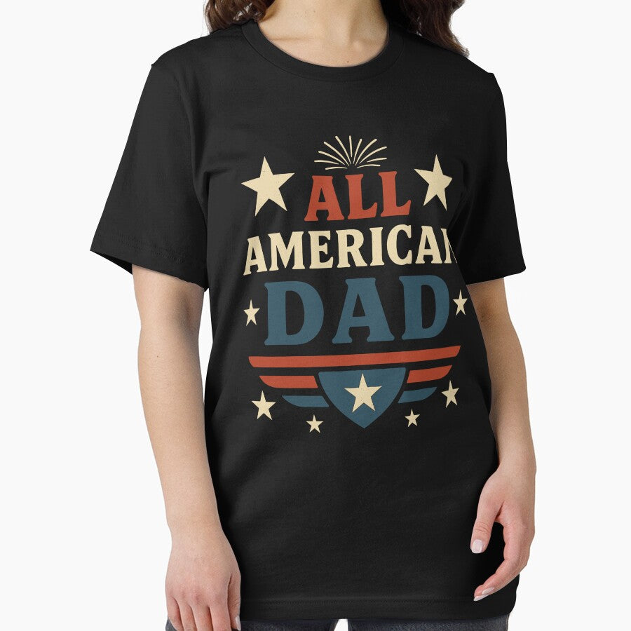 All American Dad Patriotic Graphic by Serbin